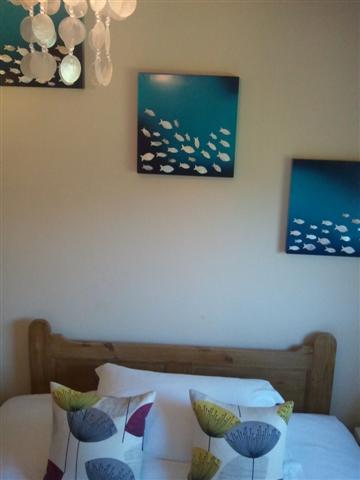B&B bedroom at the beach rooms charmouth on the Dorset coast